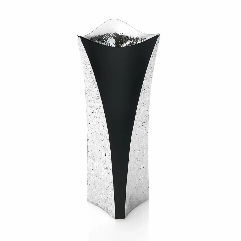 Design objects - Vase with silver and matt black "Ayum" - ASIATIDES