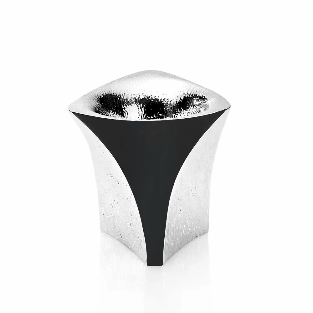 Design objects - Vase with silver and matt black "Ayum" - ASIATIDES