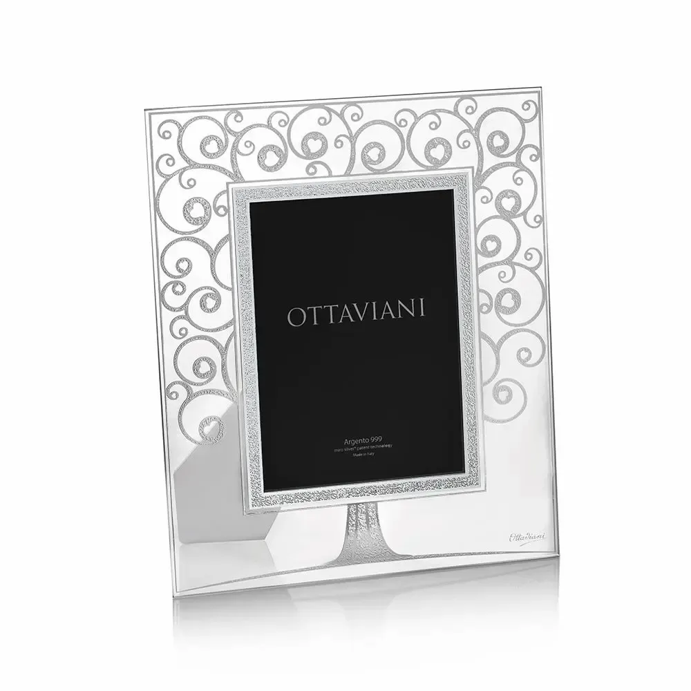Design objects - Crystal photoframe with silver leaf "Love tree" - ASIATIDES