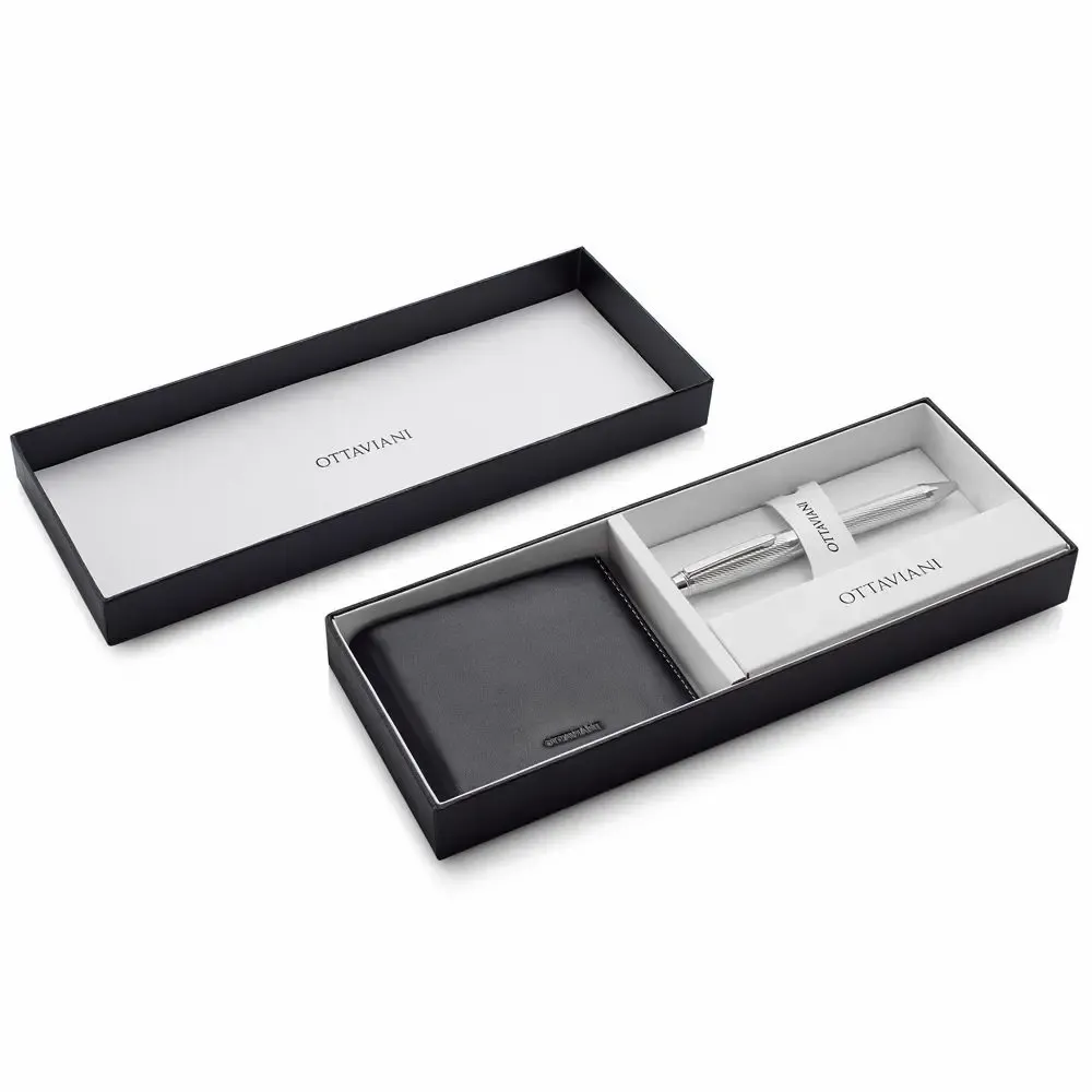 Design objects - Biro pen and genuine leather wallet set - ASIATIDES