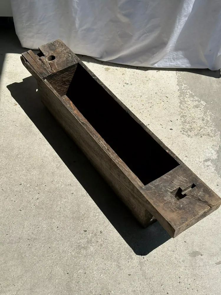 Caskets and boxes - Ancien coffre traditionnel en teck asiatique pour la conservation du riz - LES NOUVELLES GAMBETTES TEST 29/04