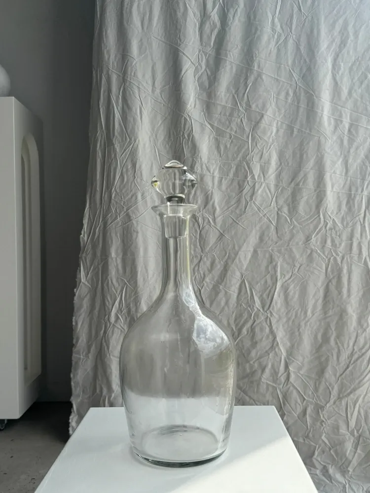 Carafes - Très grande carafe en verre à décanter avec bouchon toupie H36 - LES NOUVELLES GAMBETTES TEST 29/04