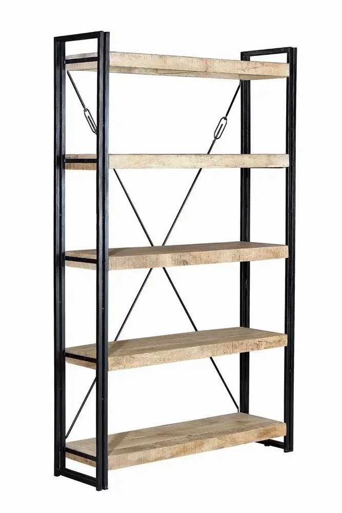 Shelves - Natural and black mango wood shelf - LES GAMBETTES MODIF TEST HBE 30/04