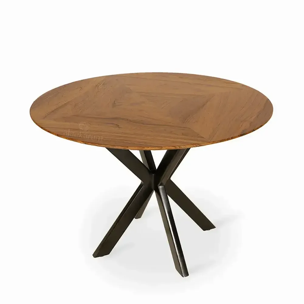 Desks - Korsa - Teakwood Top Open Office Table - LES NOUVELLES GAMBETTES TEST 29/04