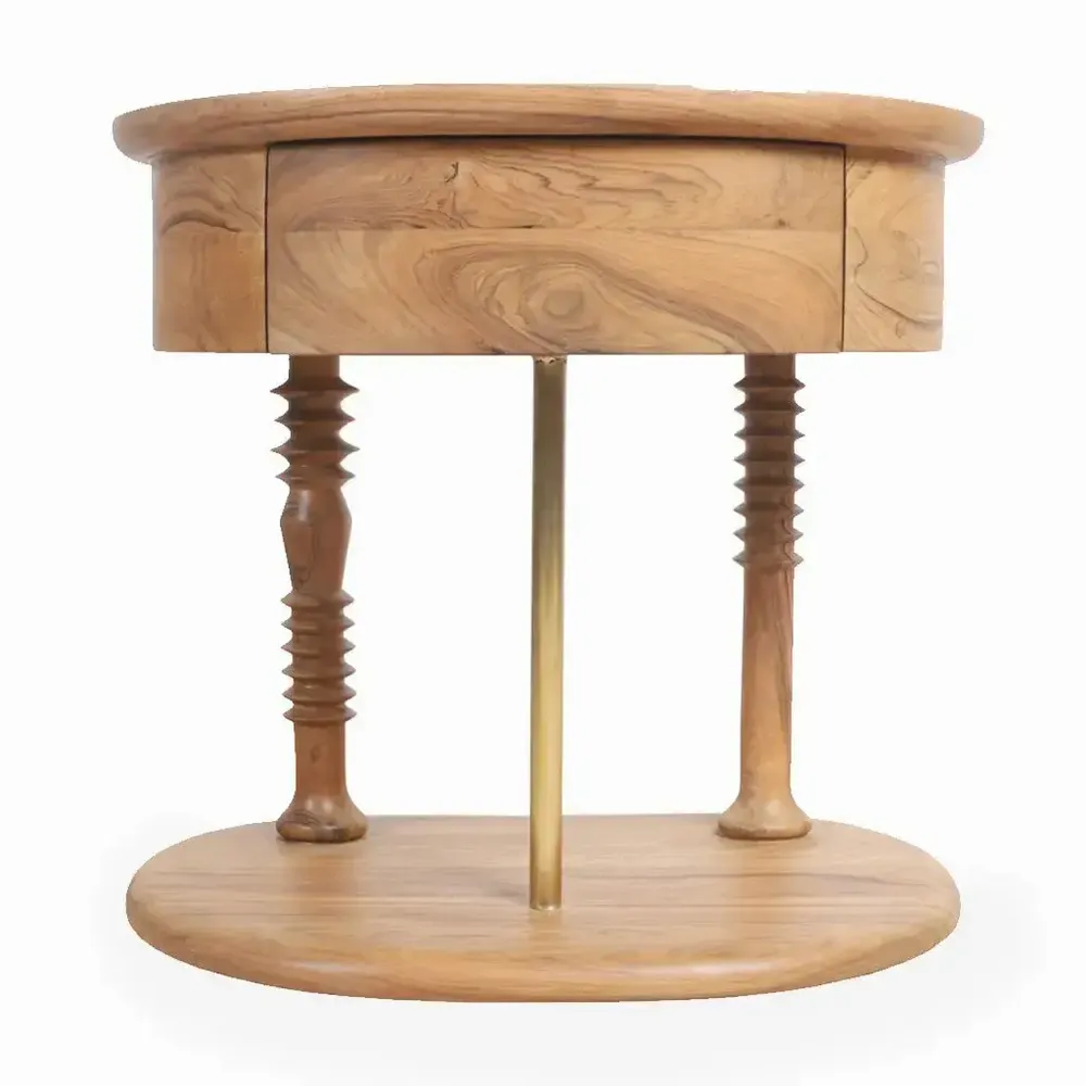 Tables de nuit - Tohu - Table de chevet en teck - LES NOUVELLES GAMBETTES TEST 29/04