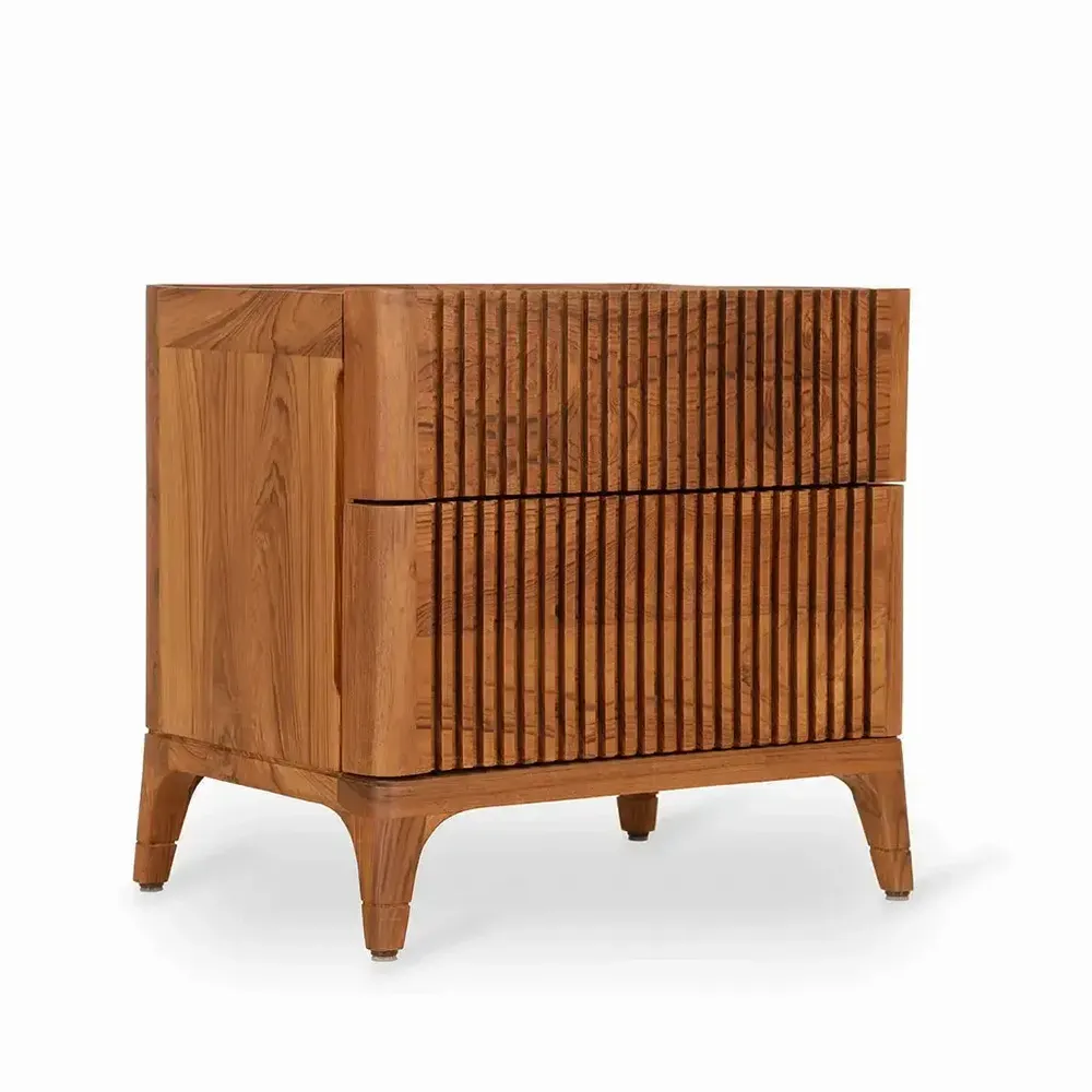 Night tables - Vinka Teakwood Bedside Unit - LES NOUVELLES GAMBETTES TEST 29/04