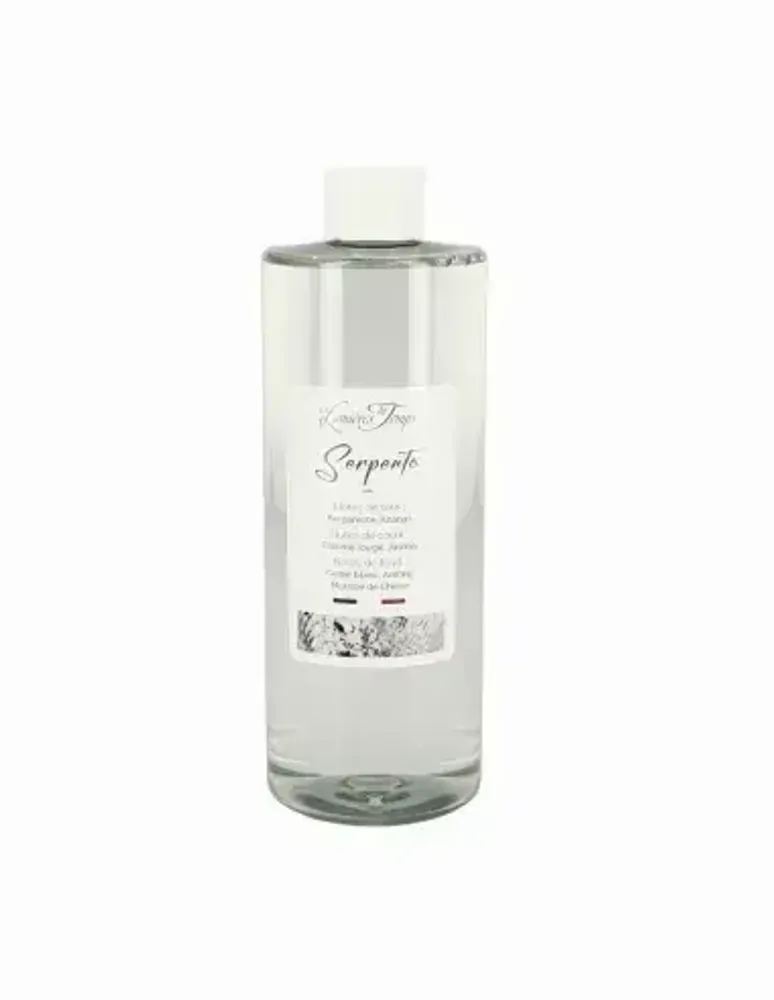 Scent diffusers - Serpento 400ml White Cedar Fragrance Diffuser Refill (with rattans) - LES LUMIERES DU TEMPS