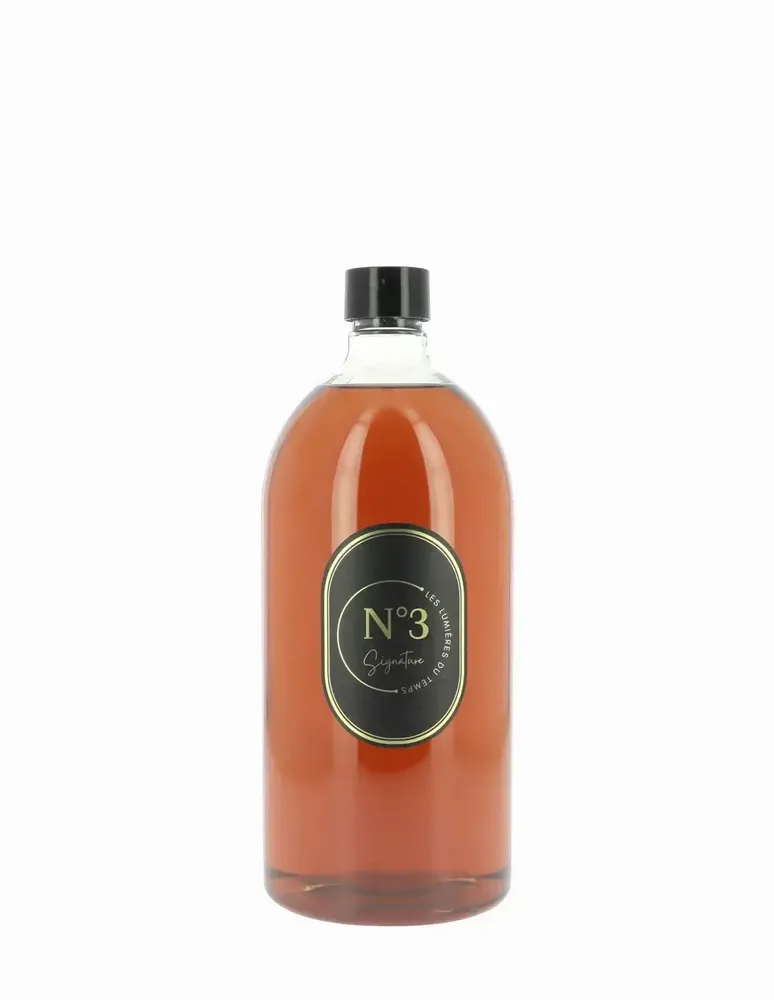 Diffuseurs de parfums - Recharge 1L (sans rotins) pour Diffuseur de parfum Signature N°3 Cuir de Violette - LES LUMIERES DU TEMPS