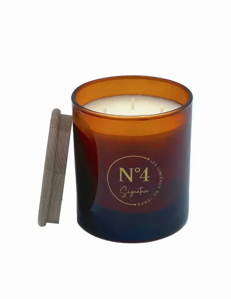 Bougies - Bougie Signature 600 g N°4 Douceur du Sud - LES LUMIERES DU TEMPS