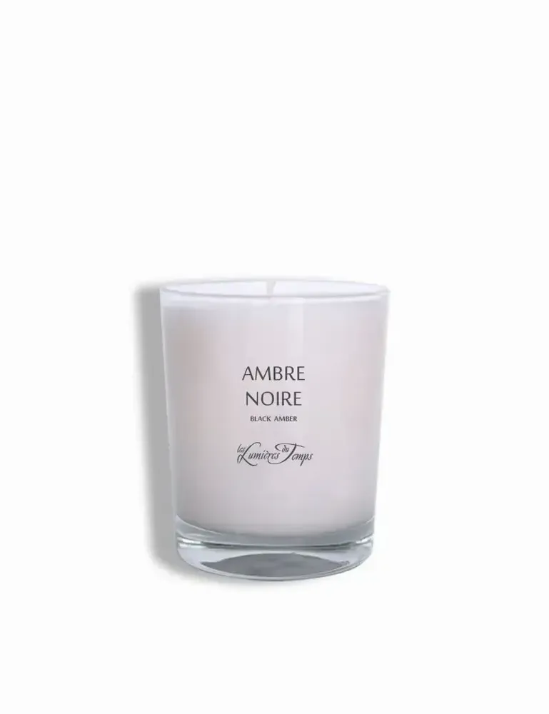 Bougies - Bougie végétale 180 gr Ambre Noire - LES LUMIERES DU TEMPS