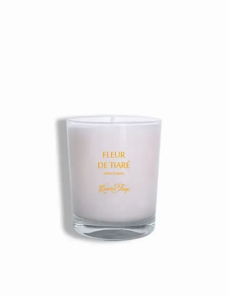 Candles - Vegetable candle 180 gr Tiare flower - LES LUMIERES DU TEMPS