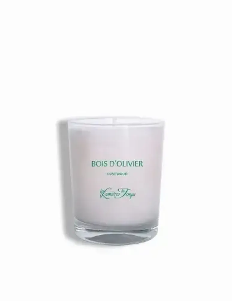 Candles - Vegetable candle 180 gr Olive Wood - LES LUMIERES DU TEMPS
