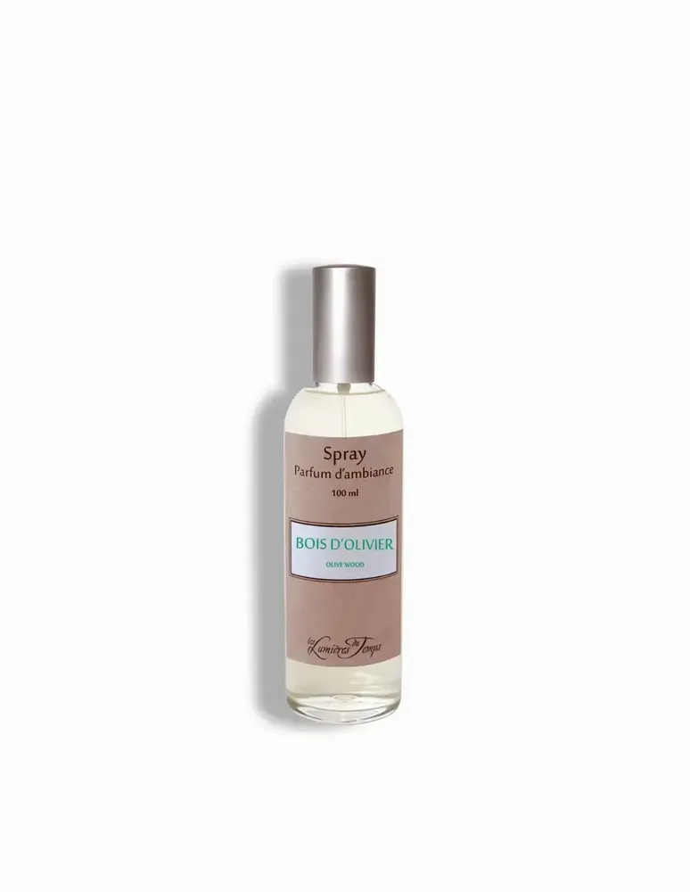 Diffuseurs de parfums - Spray d'Ambiance 100 ml Bois d'Olivier - LES LUMIERES DU TEMPS