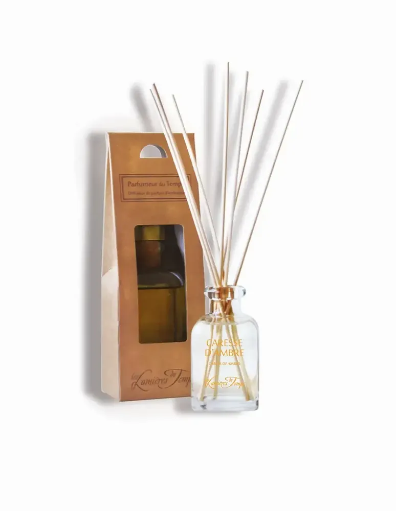 Diffuseurs de parfums - Parfumeur Quadra 100 ml Caresse d'Ambre (avec boîte) - LES LUMIERES DU TEMPS