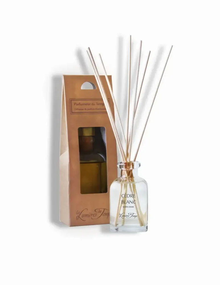 Diffuseurs de parfums - Parfumeur Quadra 100 ml Cèdre Blanc (avec boîte) - LES LUMIERES DU TEMPS