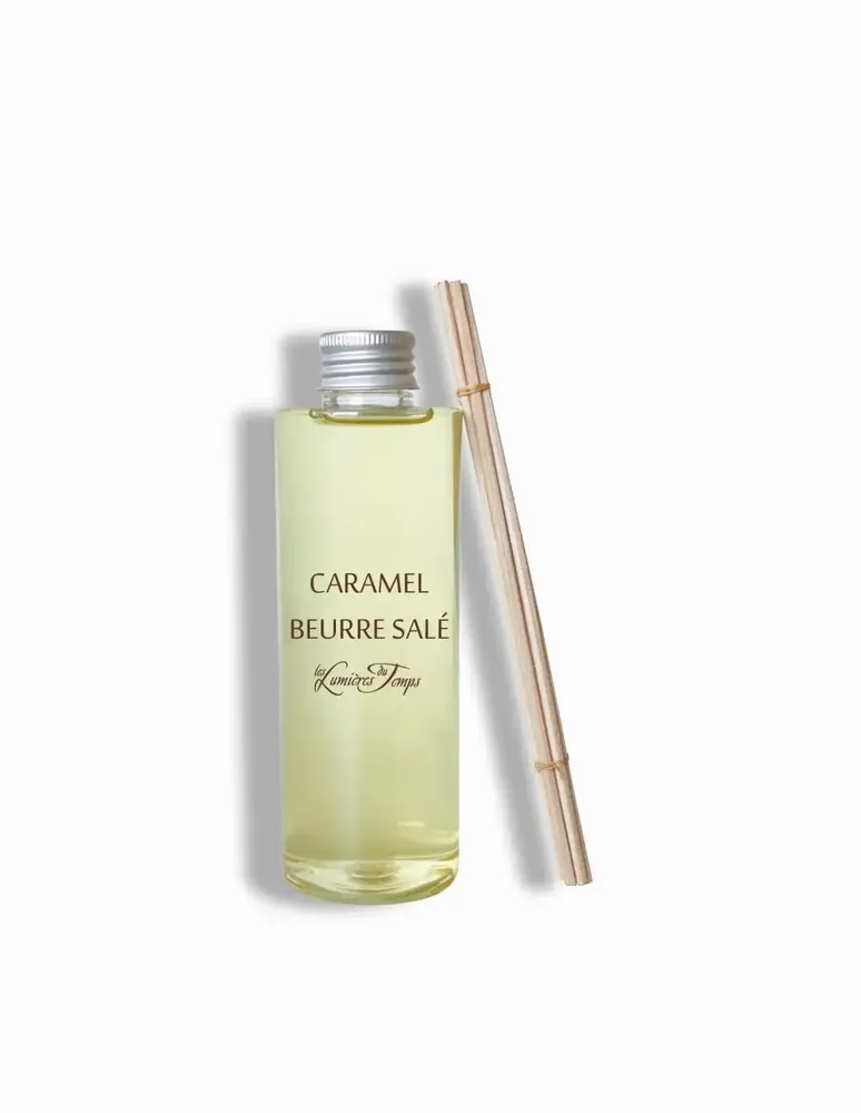 Diffuseurs de parfums - Recharge (avec rotins) pour Diffuseur de Parfum 200 ml Caramel - LES LUMIERES DU TEMPS