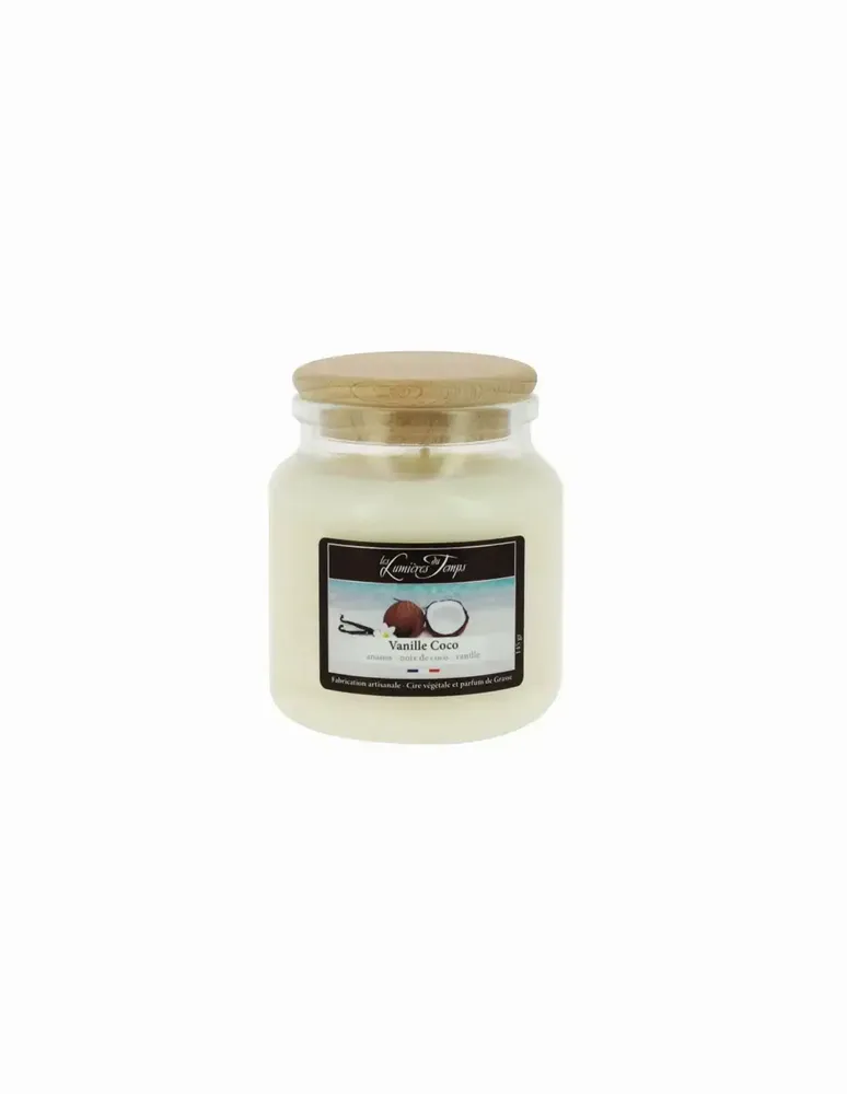 Bougies - Bougie Cire Colorée 145 g Vanille Coco - LES LUMIERES DU TEMPS