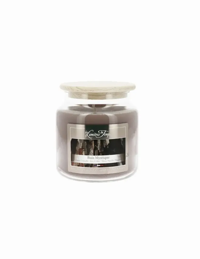 Bougies - Bougie Cire Colorée 430 g Bois Mystique - LES LUMIERES DU TEMPS