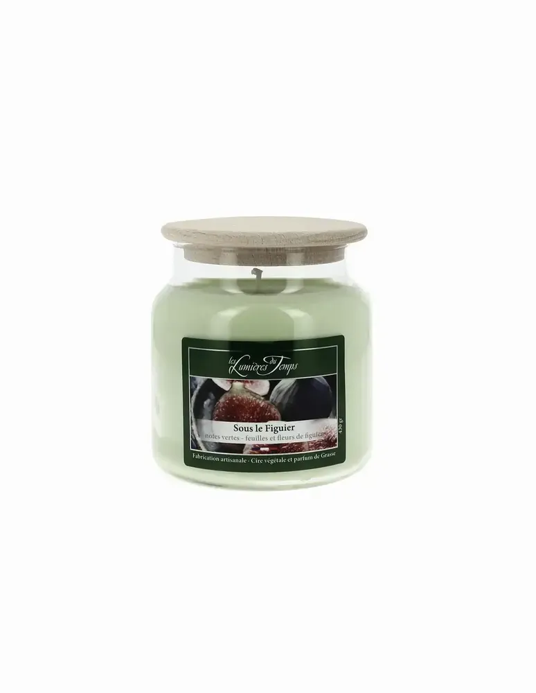 Bougies - Bougie Cire Colorée 430 g Sous le Figuier - LES LUMIERES DU TEMPS
