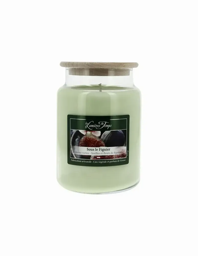 Bougies - Bougie Cire Colorée 670 g Sous le Figuier - LES LUMIERES DU TEMPS