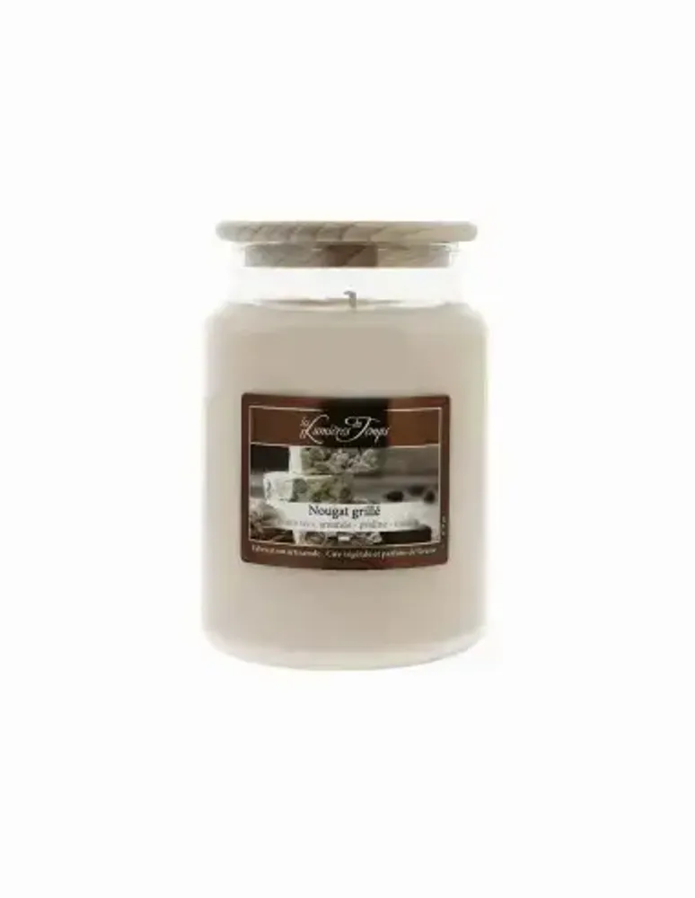 Candles - Colored Wax Candle 670g Toasted Nougat - LES LUMIERES DU TEMPS