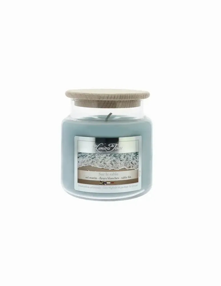Bougies - Bougie Cire Colorée 430 g Sur le Sable - LES LUMIERES DU TEMPS