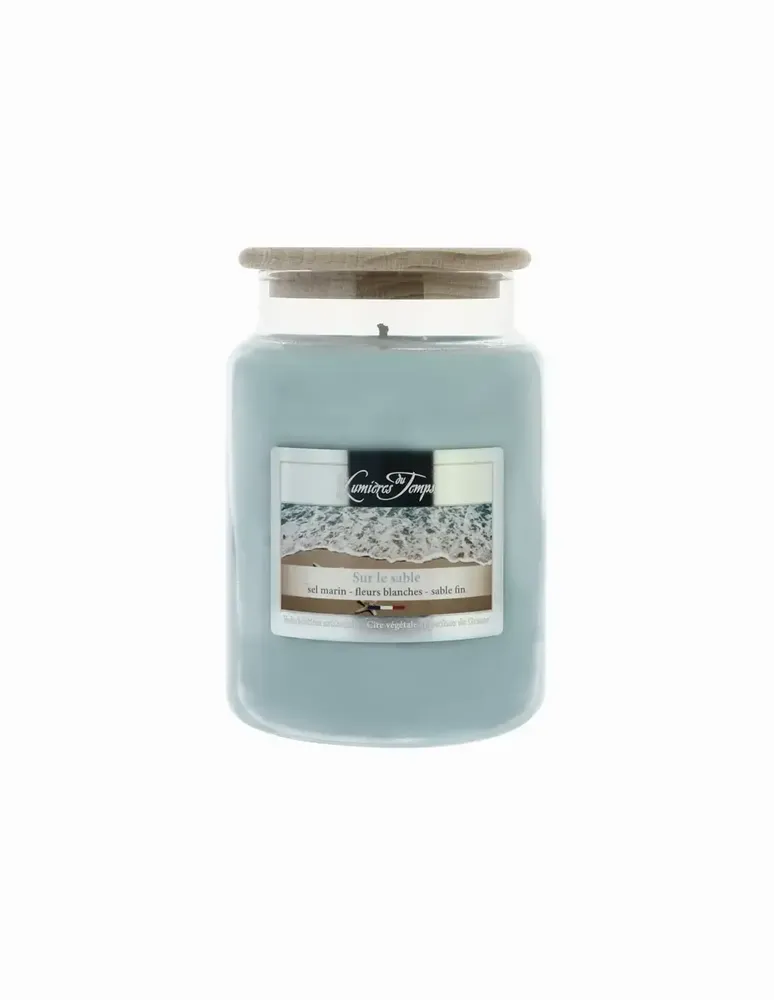 Candles - 670g Colored Wax Candle On the Sand - LES LUMIERES DU TEMPS