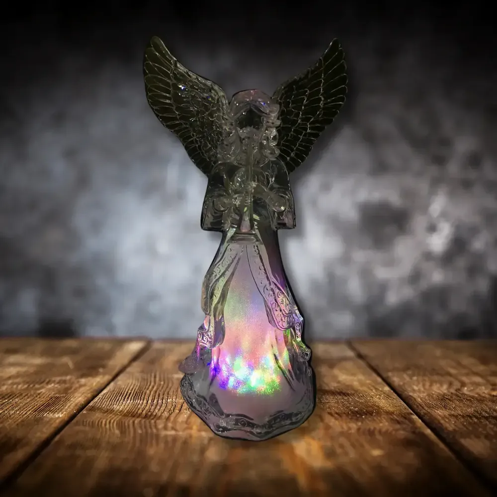 Nativity scenes and santons - LED Light-Up Angel Figurine – Color-Changing Display - LES LUMIERES DU TEMPS