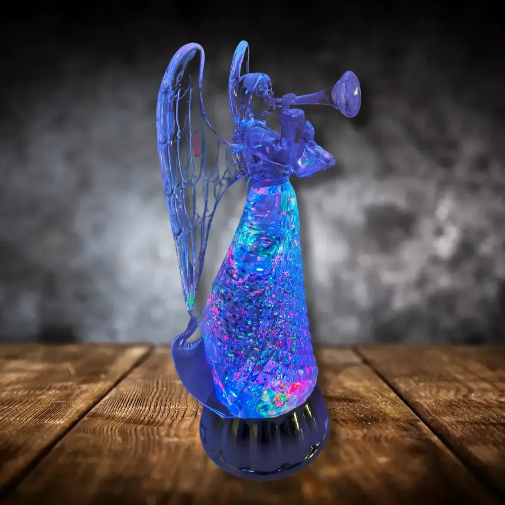 Autres décorations de Noël - Ange Lumineux LED avec Trompette – RGB et Alimentation DC - LES LUMIERES DU TEMPS