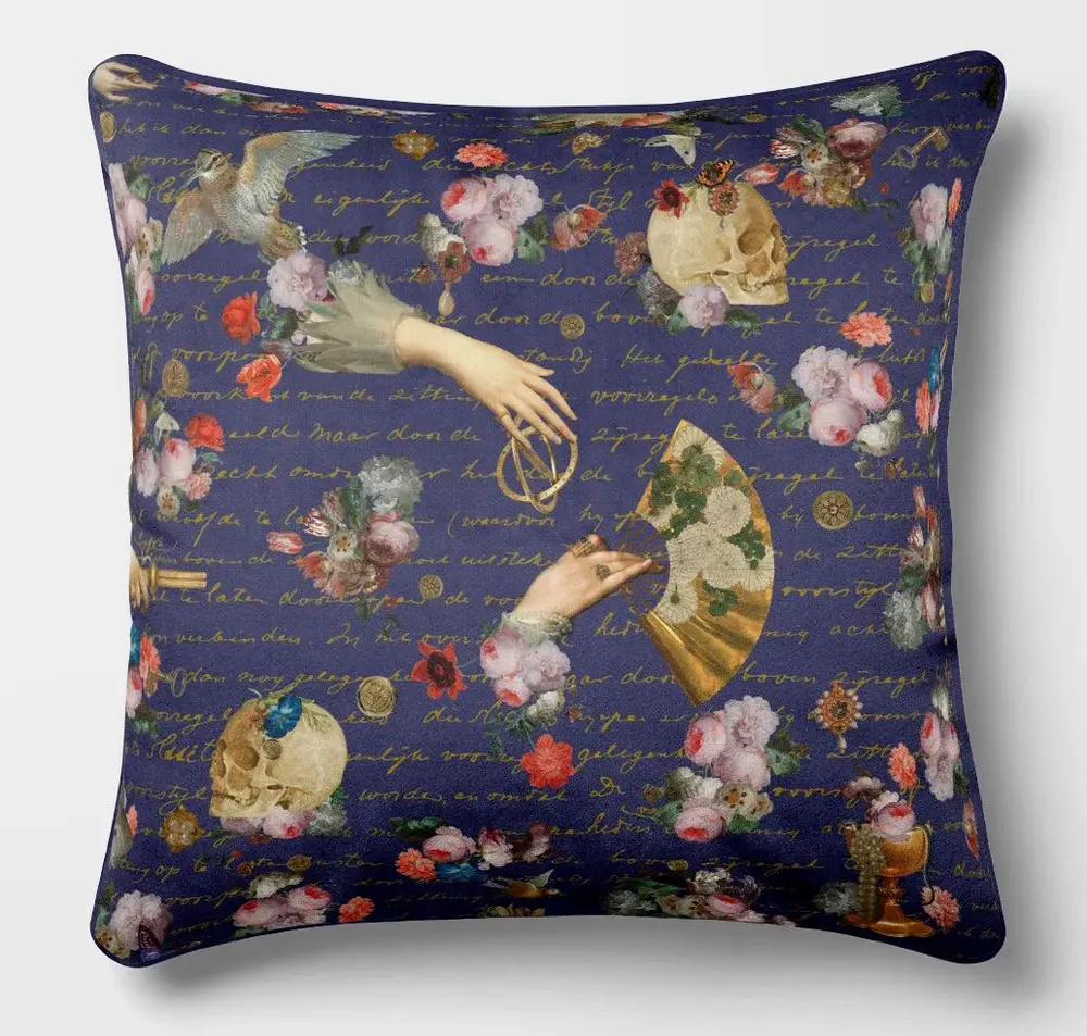 Linge - Rêves Baroques 4 - Housse Coussin Velours 45cm x 45cm - ILARIA.I