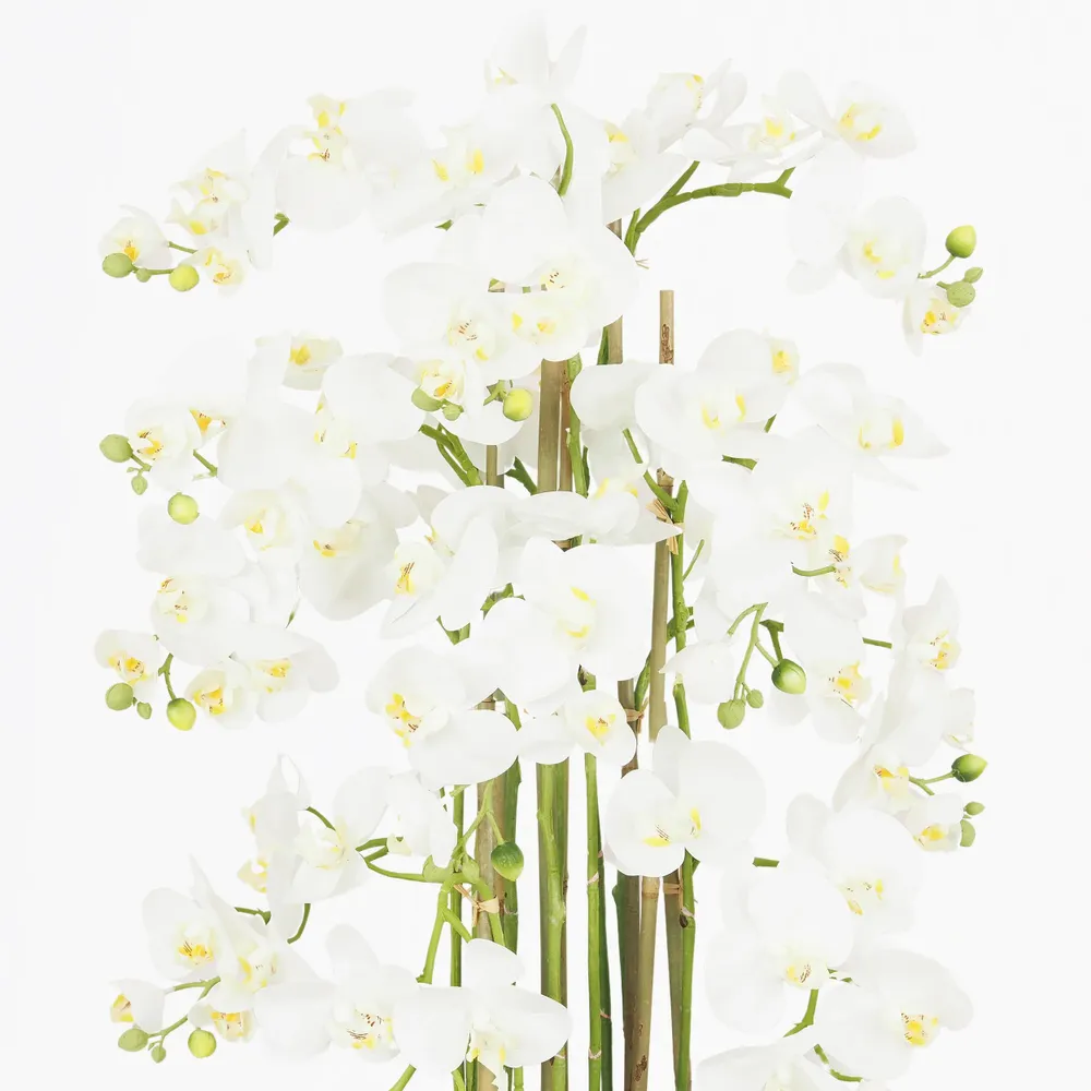 Décorations florales - Orchidée artificielle en pot céramique - ILARIA.I