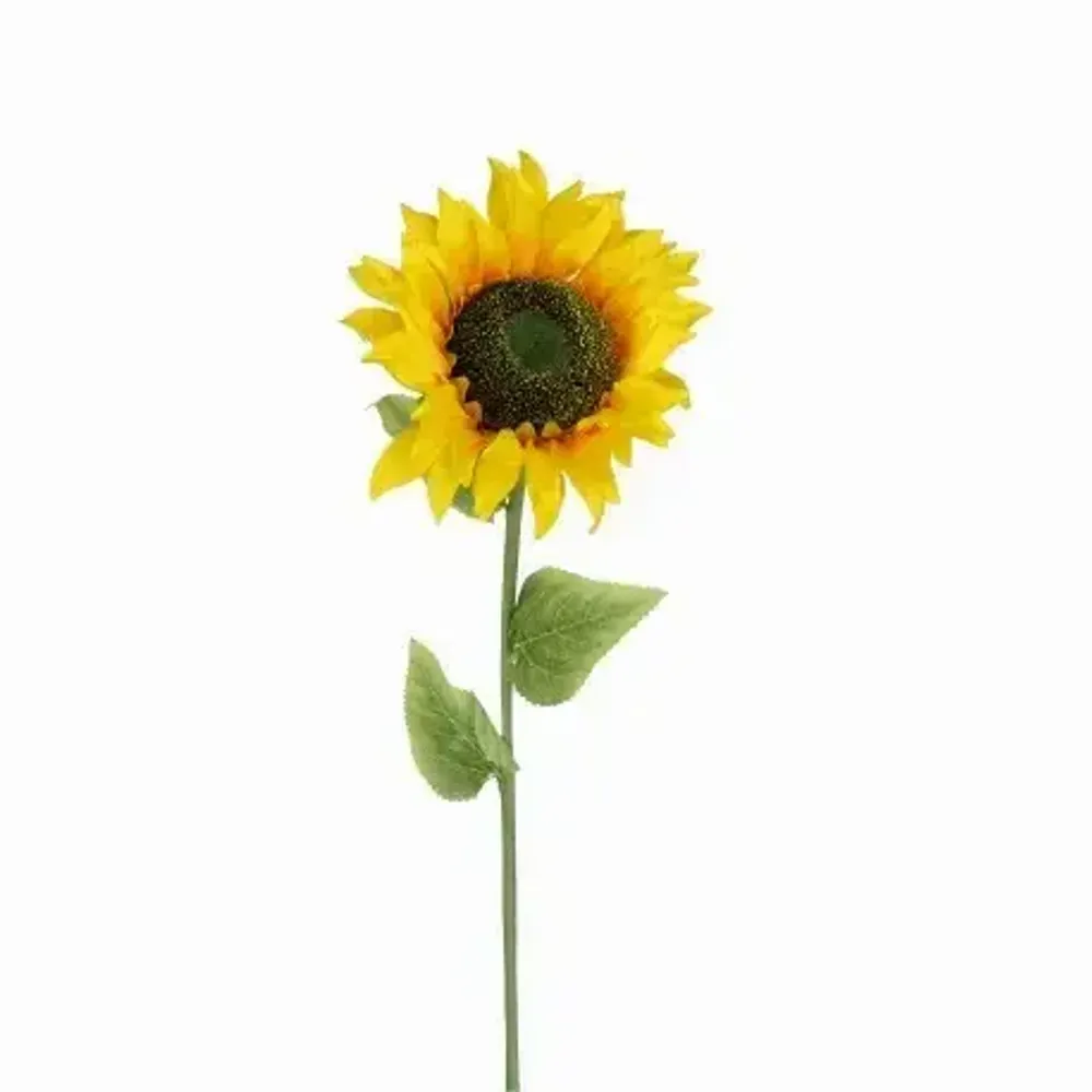Floral decoration - Artificial sunflower stem – Yellow - ILARIA.I