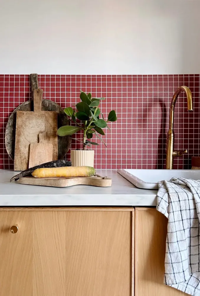 Wallpaper - Wallpaper 10/10 - burgundy - ILARIA.I