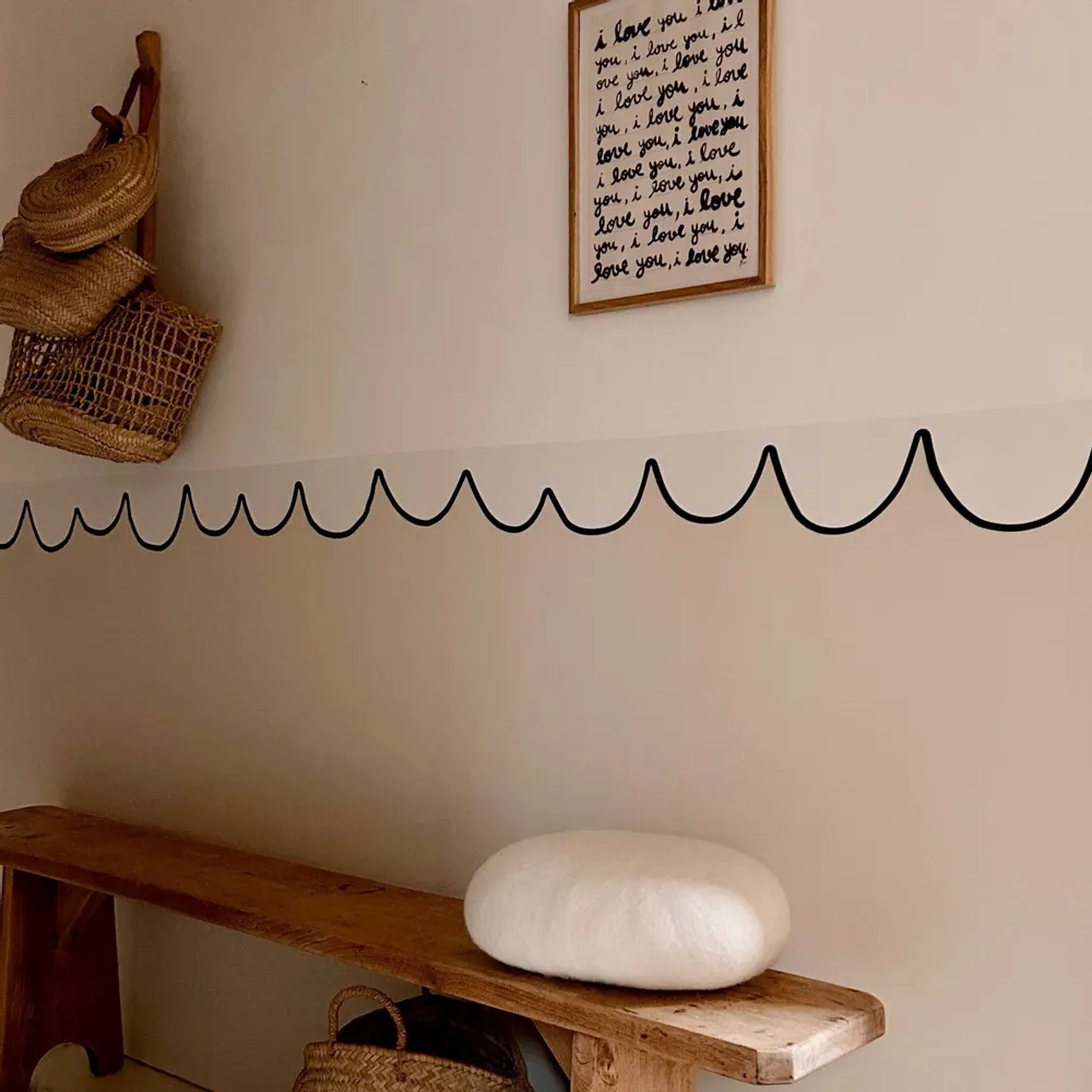 Papiers peints - Frise Petit beurre - Noir - ILARIA.I