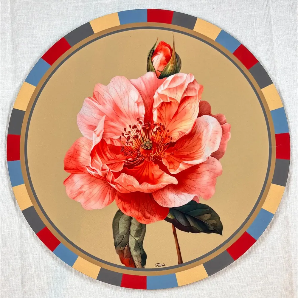 Table mat - Bottle coaster - fiori sottobottiglia - #03 - MARYNE GUYOT CRÉATIONS