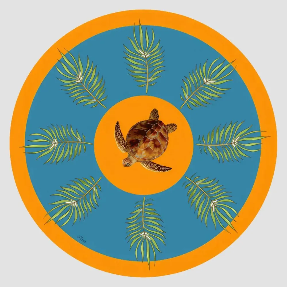 Table mat - Bottle coaster - Turtle Primo Sottobottiglia - #02 - MARYNE GUYOT CRÉATIONS