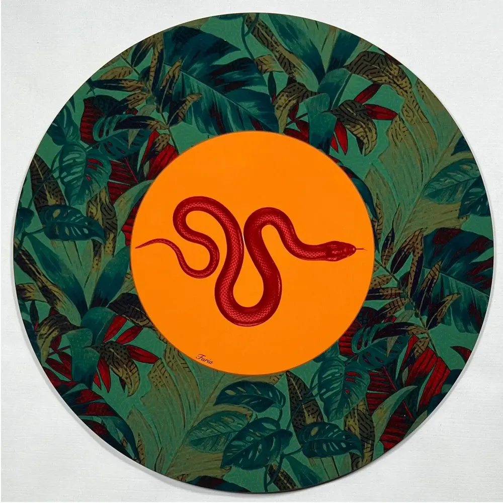 Table mat - Bottle coaster - Serpente Sottobottiglia - #01 - MARYNE GUYOT CRÉATIONS