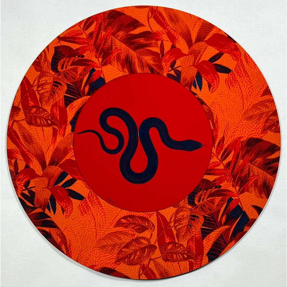 Table mat - Bottle coaster - Serpente Sottobottiglia - #04 - MARYNE GUYOT CRÉATIONS