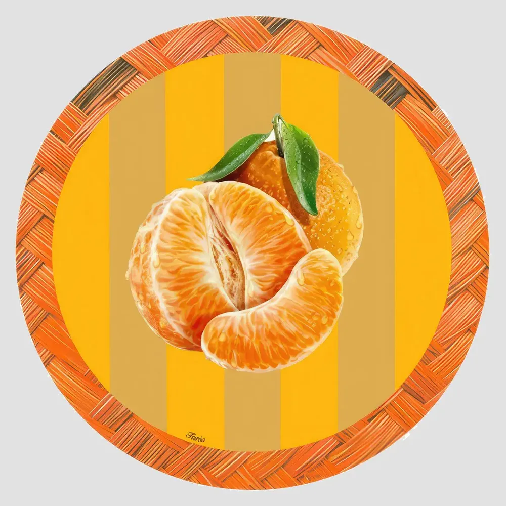 Table mat - Coasters - Orto Sottobicchiere Rotondo - #05 - MARYNE GUYOT CRÉATIONS