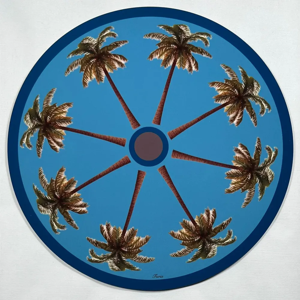 Table mat - Coasters - Palma Sottobicchiere Rotondo - #04 - MARYNE GUYOT CRÉATIONS