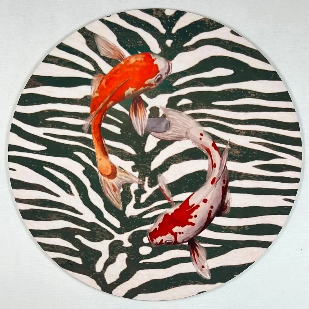 Dessous de plat - Dessous de verre - Koi Sottobicchire Rotondo - #06 - MARYNE GUYOT CRÉATIONS