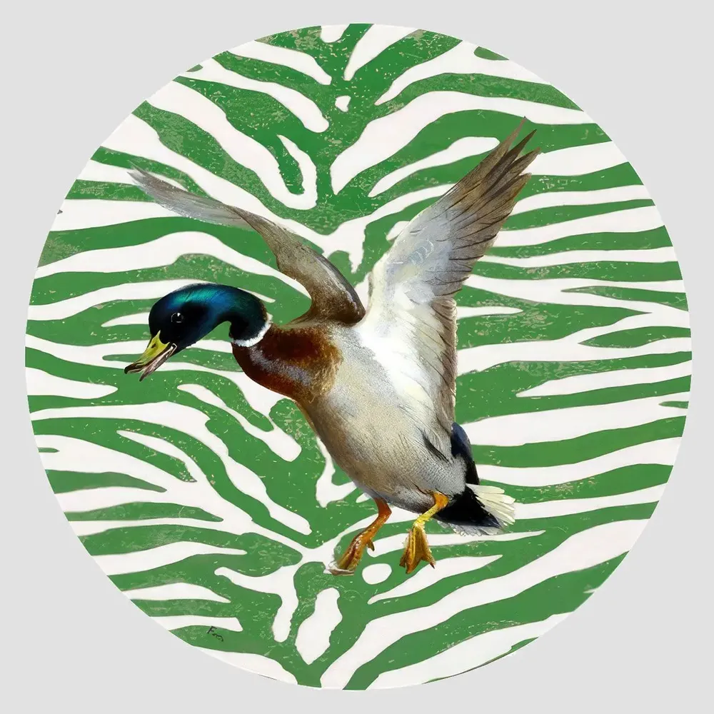 Table mat - Coasters - Anatra Sottobicchiere Rotondo - #06 - MARYNE GUYOT CRÉATIONS