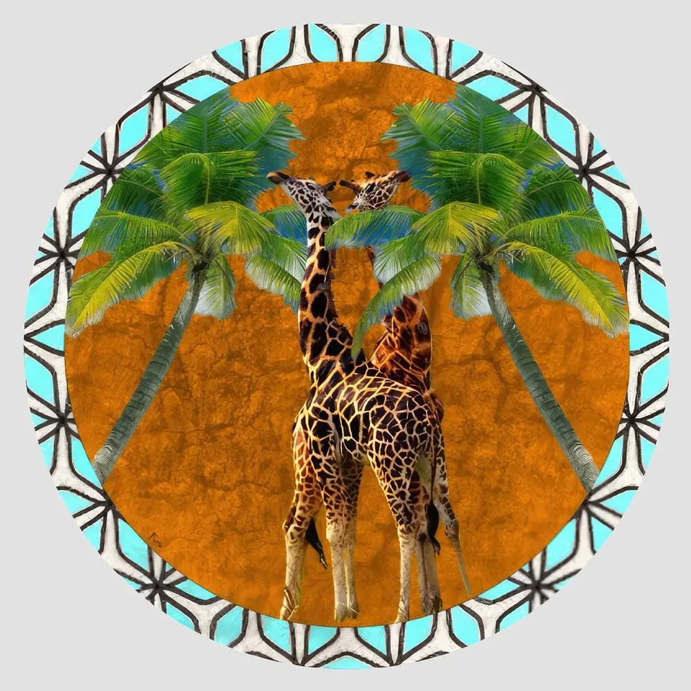 Sets de table - Sets de table - Savana Sottopiatto Rotondo - #04 - MARYNE GUYOT CRÉATIONS