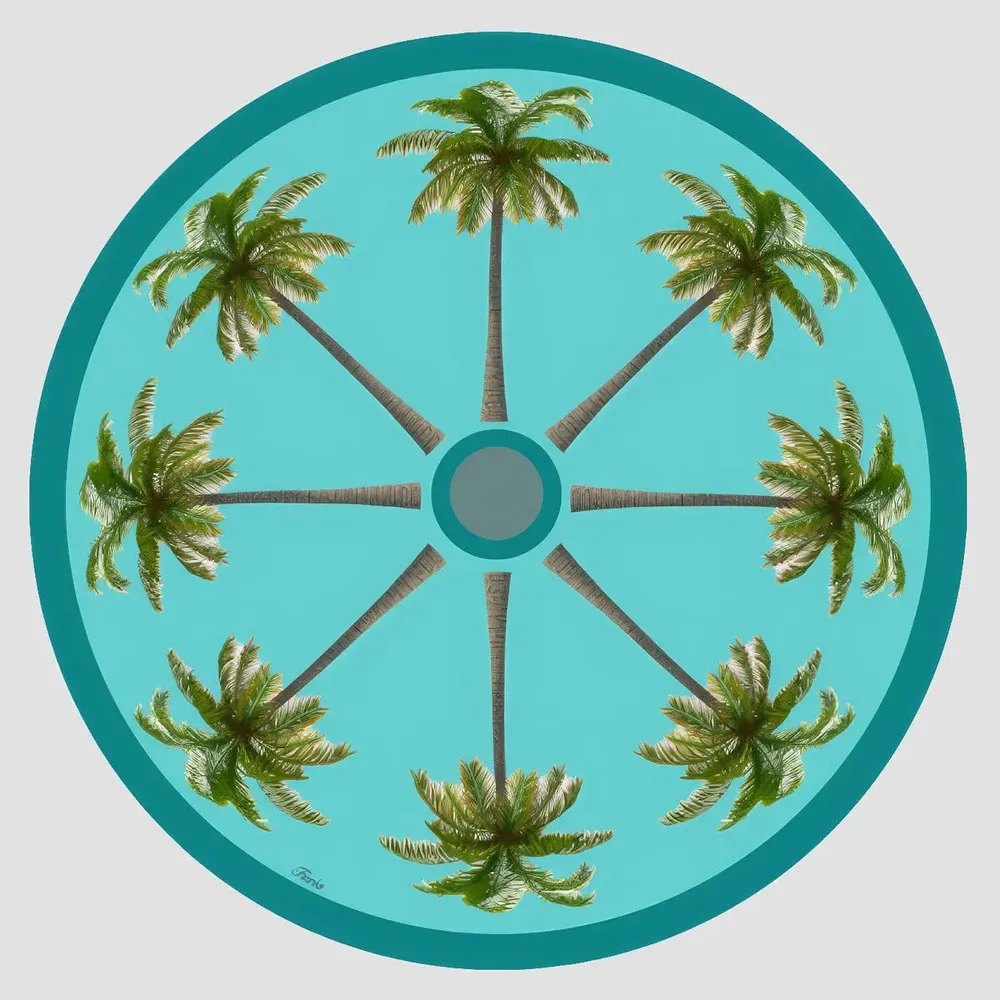 Table mat - Bottle coaster - Palma Sottobottiglia Rotondo - #04 - BRAINSTREAM GMBH