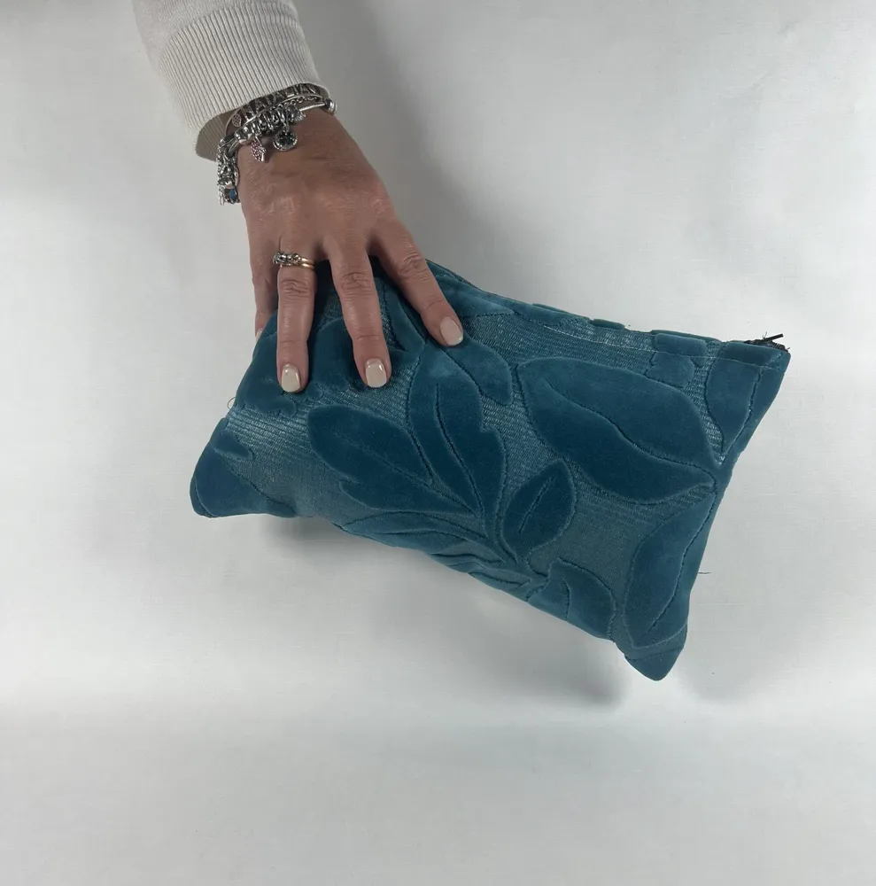 Clutches - Serving plate - Pochette natura blu - ILARIA.I