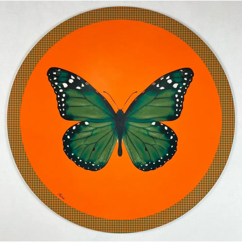 Table mat - Coasters - Farfalla 2.0 Sottobicchiere Rotondo - #05 - ILARIA.I