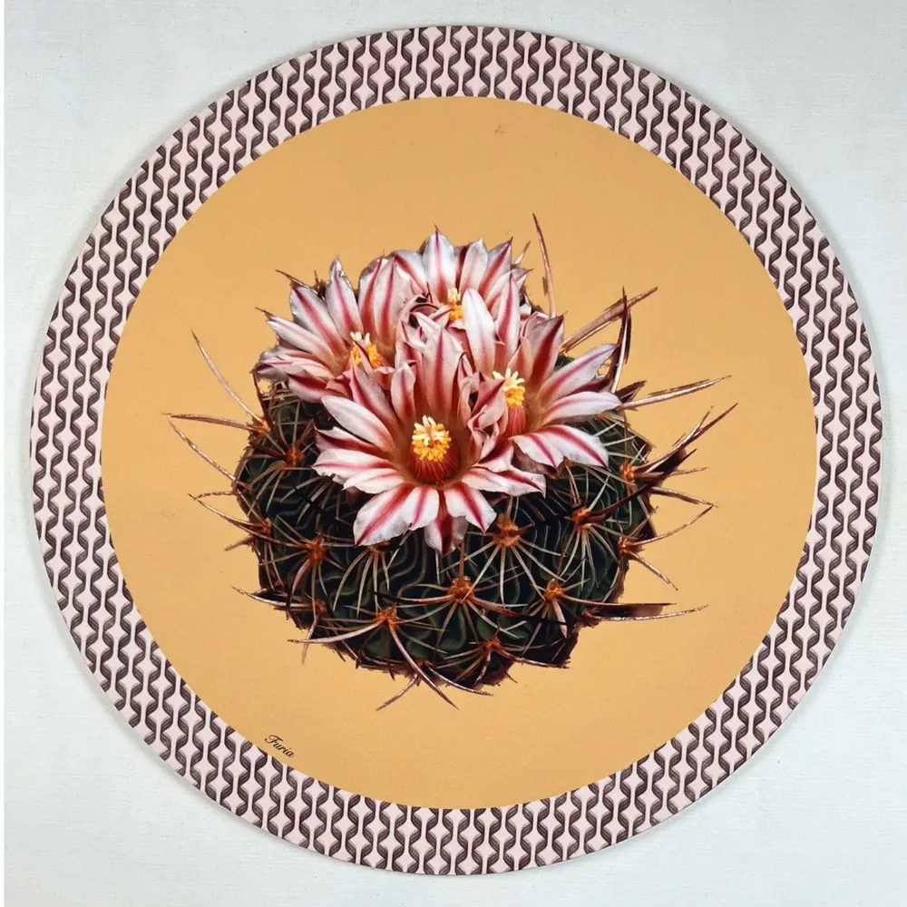 Dessous de plat - Dessous de verre - Cactus Sottobicchiere Rotondo - #03 - ILARIA.I