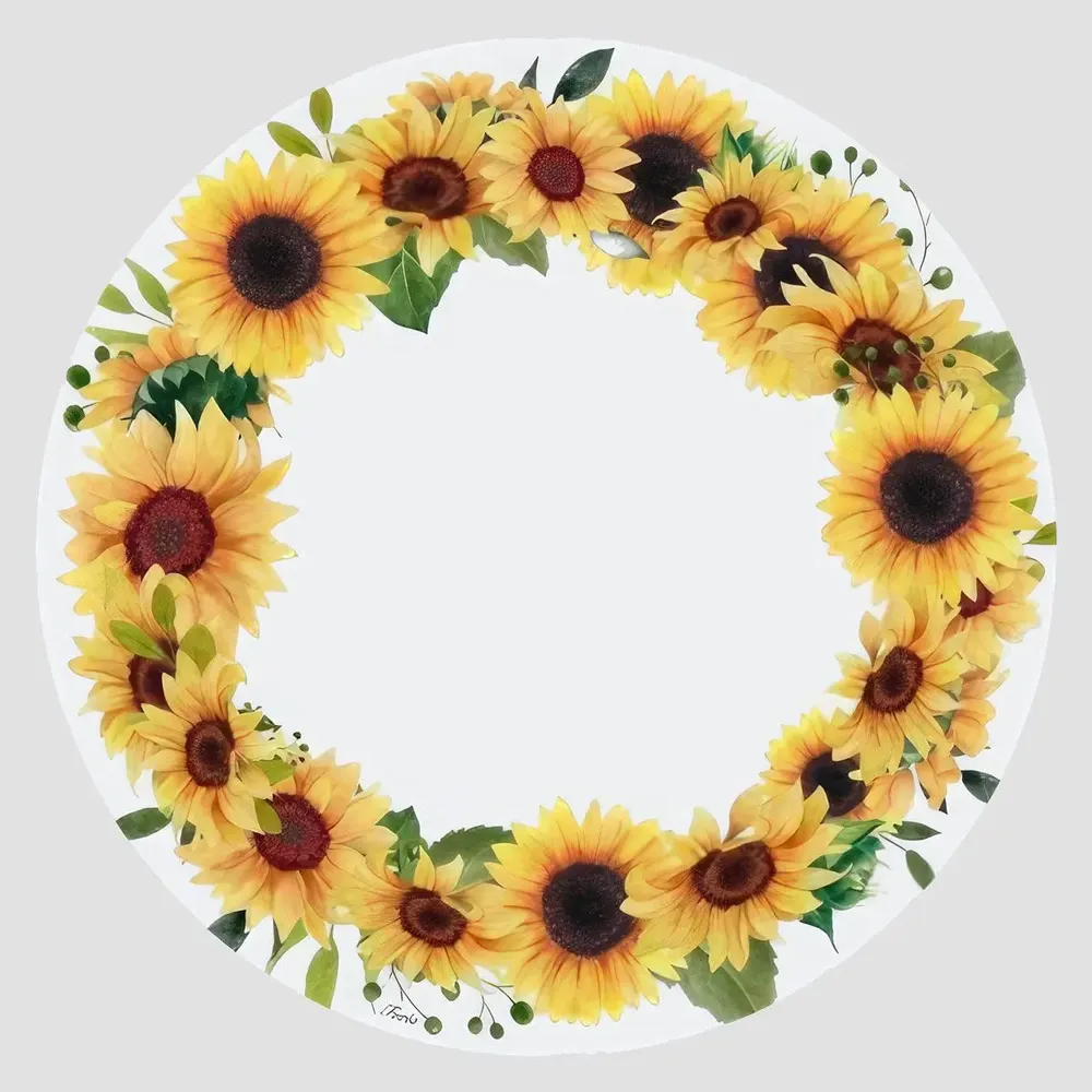 Table mat - Coasters - Girofiori Sottobicchiere Rotondo - #02 - ILARIA.I