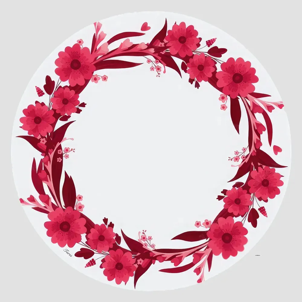 Table mat - Coasters - Girofiori Sottobicchiere Rotondo - #01 - ILARIA.I