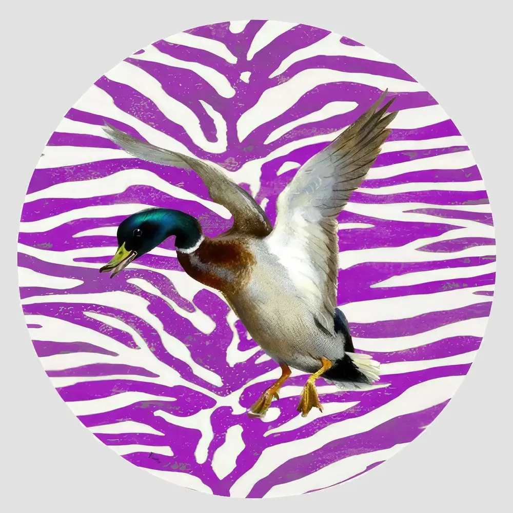 Table mat - Bottle coaster - Anatra Sottobottiglia Rotondo - #05 - ILARIA.I